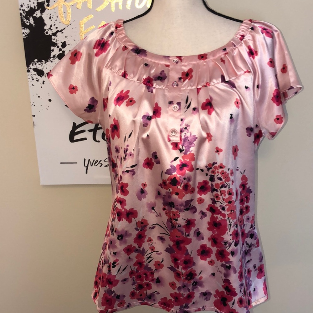 Cheery Blossom Silky Top M